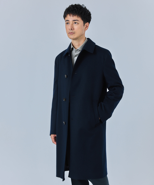 Mackintosh（マッキントッシュ）の「MACKINTOSH(マッキントッシュ) 別注 DUNKELD/ダンケルド Loro Piana Fabric（ステンカラーコート・メンズ・ネイビー・36/38/40/42/34）」の14枚目の写真