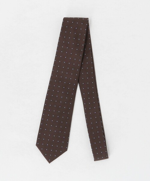 GLR シルク③ 8.0cm ドット ネクタイ（ネクタイ）｜green label