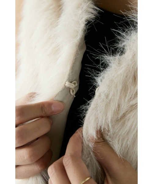 M.deux（エムドゥ）の「ライトエコファーベスト（ベスト・レディース・ライトベージュ・MEDIUM）」の10枚目の写真