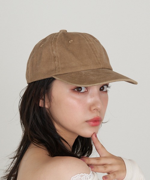 RAY CASSIN(レイカズン)の「ピグメントキャップ(キャップ・レディース・ベージュ/ブラック/ブラウン・FREE)」の1枚目の写真