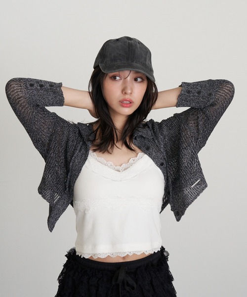 RAY CASSIN(レイカズン)の「ピグメントキャップ(キャップ・レディース・ベージュ/ブラック/ブラウン・FREE)」の15枚目の写真