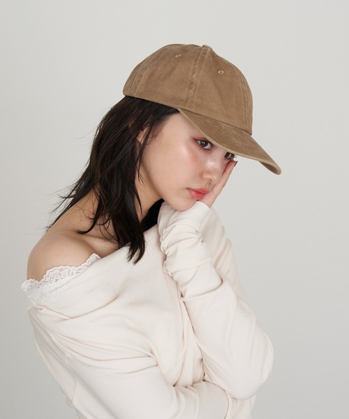 RAY CASSIN(レイカズン)の「ピグメントキャップ(キャップ・レディース・ベージュ/ブラック/ブラウン・FREE)」の19枚目の写真