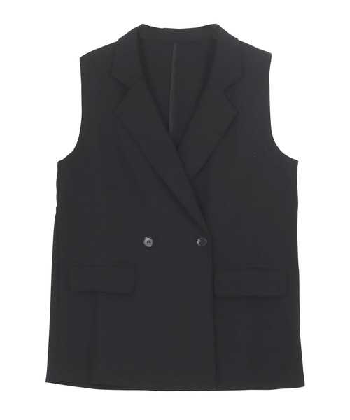 KOBE LETTUCE（コウベレタス）の「エアリーテーラードジレ（ベスト・レディース・グレー/アイボリー/ブラック・M）」の13枚目の写真