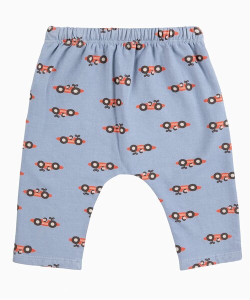 BOBO CHOSES(ボボショーズ)の「総柄Race Car長パンツ【ベビー】(その他ベビーウェア・キッズ・サックスブルー・80/70)」の1枚目の写真
