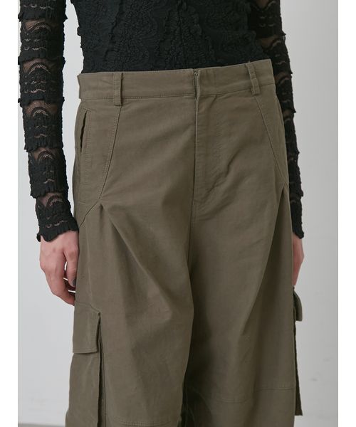 styling/（スタイリング）の「【セットアップ対応】ワイドレッグカーゴパンツ（カーゴパンツ・レディース・カーキ/ベージュ・0/1）」の19枚目の写真