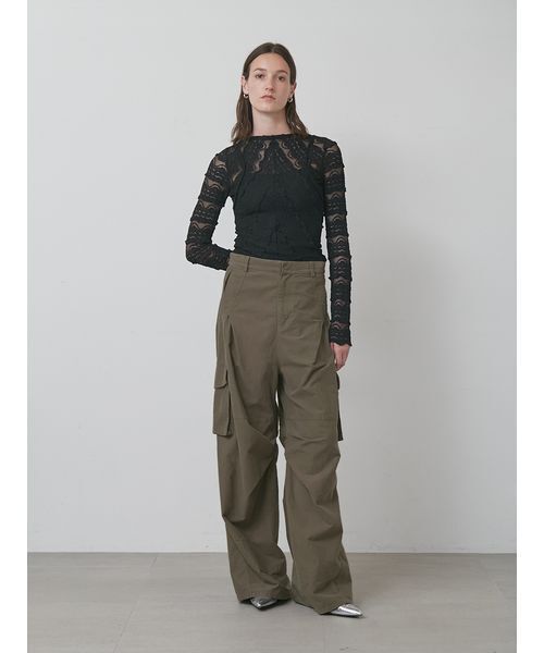 セットアップ対応】ワイドレッグカーゴパンツ（カーゴパンツ