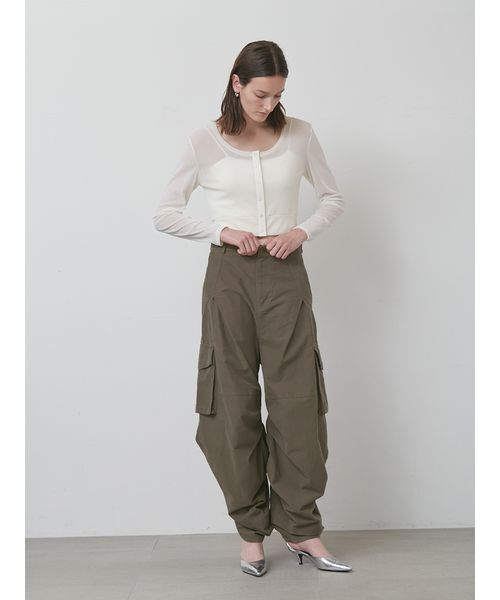 styling/（スタイリング）の「【セットアップ対応】ワイドレッグカーゴパンツ（カーゴパンツ・レディース・カーキ/ベージュ・0/1）」の13枚目の写真