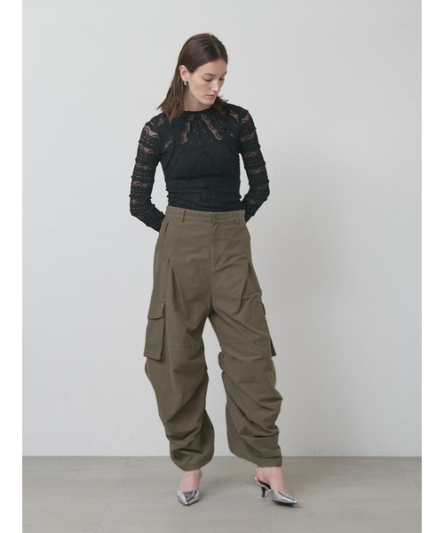 styling/（スタイリング）の「【セットアップ対応】ワイドレッグカーゴパンツ（カーゴパンツ・レディース・カーキ/ベージュ・0/1）」の22枚目の写真