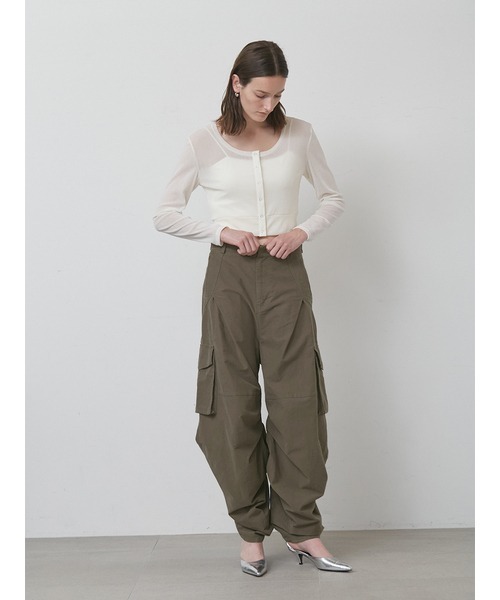 styling/（スタイリング）の「【セットアップ対応】ワイドレッグカーゴパンツ（カーゴパンツ・レディース・カーキ/ベージュ・0/1）」の17枚目の写真