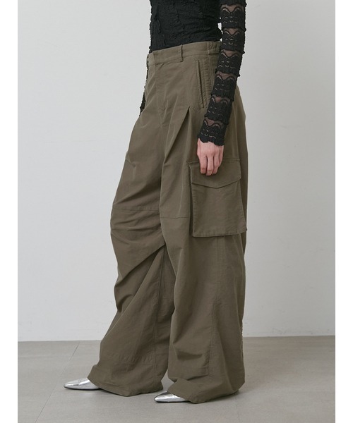 styling/（スタイリング）の「【セットアップ対応】ワイドレッグカーゴパンツ（カーゴパンツ・レディース・カーキ/ベージュ・0/1）」の7枚目の写真