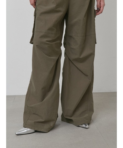 styling/（スタイリング）の「【セットアップ対応】ワイドレッグカーゴパンツ（カーゴパンツ・レディース・カーキ/ベージュ・0/1）」の6枚目の写真