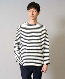a.v.v（アーヴェヴェ）の「【綿100％】ボーダーワイドシルエットカットソー　長袖　ロンT（Tシャツ/カットソー・メンズ）」