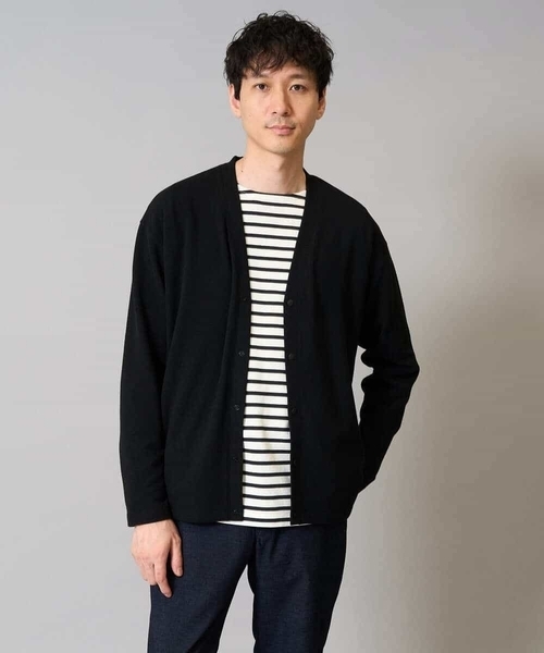 a.v.v(アーヴェヴェ)の「【綿100%】ボーダーワイドシルエットカットソー 長袖 ロンT(Tシャツ/カットソー・メンズ・ホワイト/チャコールグレー・48/46)」の16枚目の写真