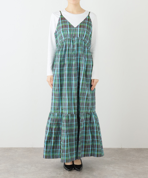 A928 新品 サラマリカ sara mallika DRESS ワンピース Sara mallika/FLOWER PRINT YOKE DRESS（ワンピース）｜sara