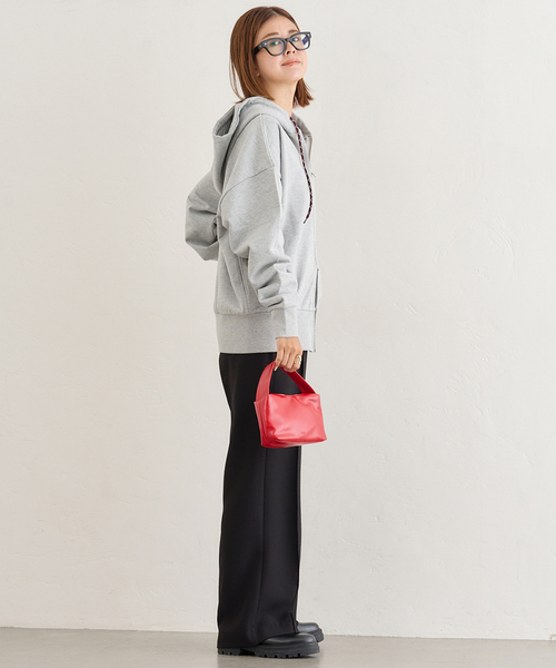 U by SPICK&SPAN（ユーバイスピックアンドスパン）の「ALORE/アローレ 別注ZIP HOODIE（パーカー・レディース・ブラック系その他/チャコールグレー・FREE）」の7枚目の写真