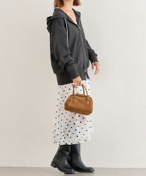 U by SPICK&SPAN（ユーバイスピックアンドスパン）の「ALORE/アローレ 別注ZIP HOODIE（パーカー・レディース・ブラック系その他/チャコールグレー・FREE）」の15枚目の写真