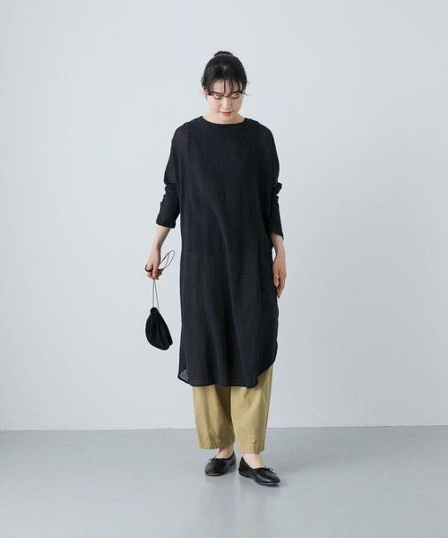 かぐれ（カグレ）の「ガーゼロングチュニック（チュニック