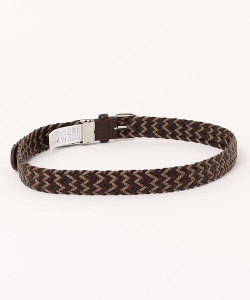 TAKA-Q（タカキュー）の「【バックル着脱可】タカキュー コンビ メッシュベルト（ベルト・メンズ・ダークウッド/ブラック・FREE）」の3枚目の写真