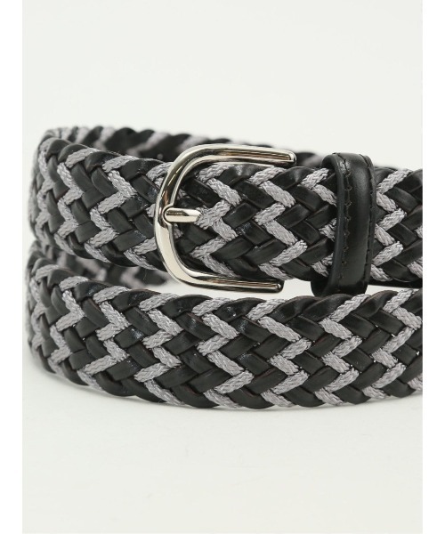 TAKA-Q（タカキュー）の「【バックル着脱可】タカキュー コンビ メッシュベルト（ベルト・メンズ・ダークウッド/ブラック・FREE）」の9枚目の写真