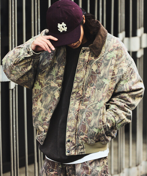 セール】NAUTICA/ノーティカ カモ柄ボンバージャケット ダックハンター