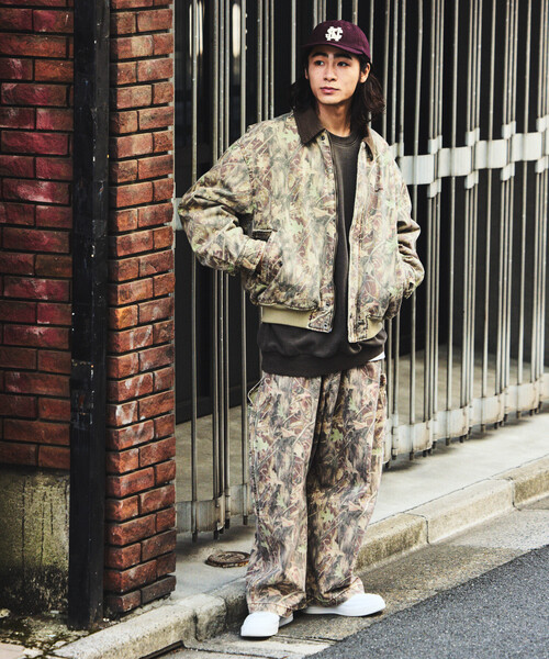 セール】NAUTICA/ノーティカ カモ柄ボンバージャケット ダックハンター