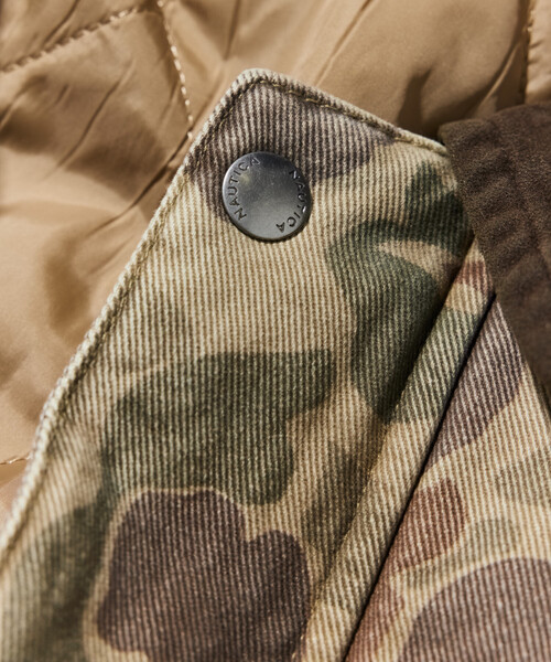 セール】NAUTICA/ノーティカ カモ柄ボンバージャケット ダックハンター