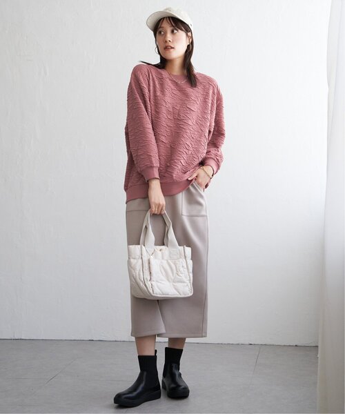 ikka（イッカ）の「フクレジャカードプルオーバー（Tシャツ/カットソー・レディース・オフホワイト/ブルー系その他/レッド系/チャコール・M/L/S）」の19枚目の写真