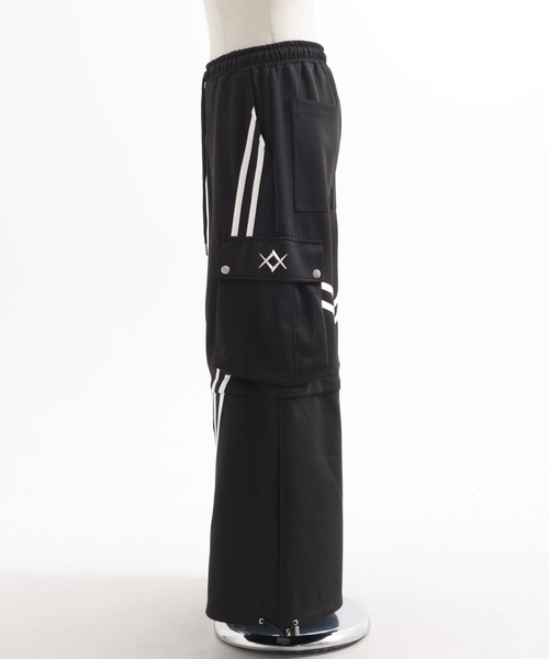レフレム 2WAYワイドカーゴトラックパンツ ブラック REFLEM/レフレム』2WAYワイドカーゴトラックパンツ（その他