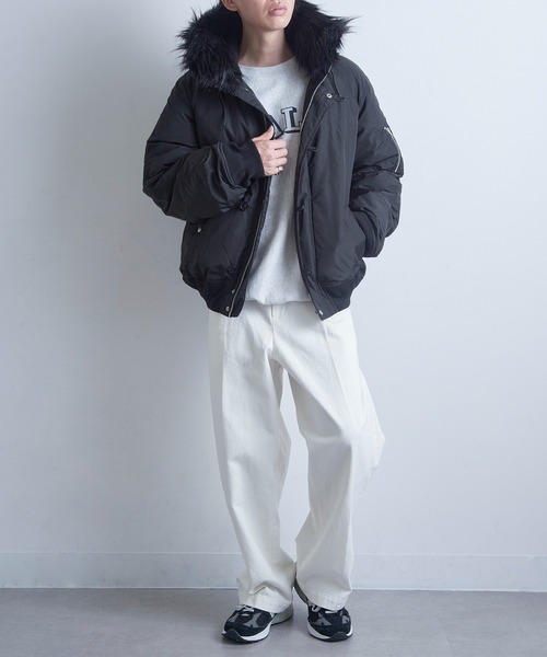 MAGASIN DE MODE Brew（マガジンデモードブリュー）の「【MAGASIN DE MODE Brew】N-2Bジャケット620275 WINS（その他アウター・メンズ・ブラック・L/M）」の14枚目の写真