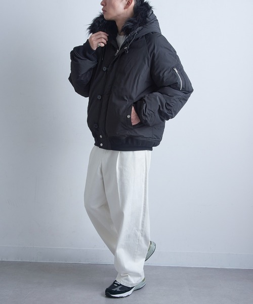 MAGASIN DE MODE Brew（マガジンデモードブリュー）の「【MAGASIN DE MODE Brew】N-2Bジャケット620275 WINS（その他アウター・メンズ・ブラック・L/M）」の13枚目の写真