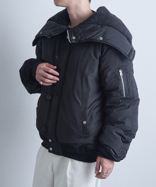 MAGASIN DE MODE Brew（マガジンデモードブリュー）の「【MAGASIN DE MODE Brew】N-2Bジャケット620275 WINS（その他アウター・メンズ・ブラック・L/M）」の10枚目の写真