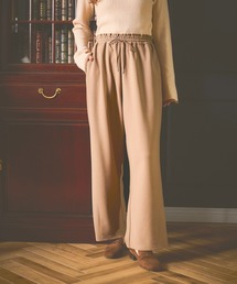 mysty woman | 【WEB限定】カットワイドイージーパンツ　602258(スラックス)