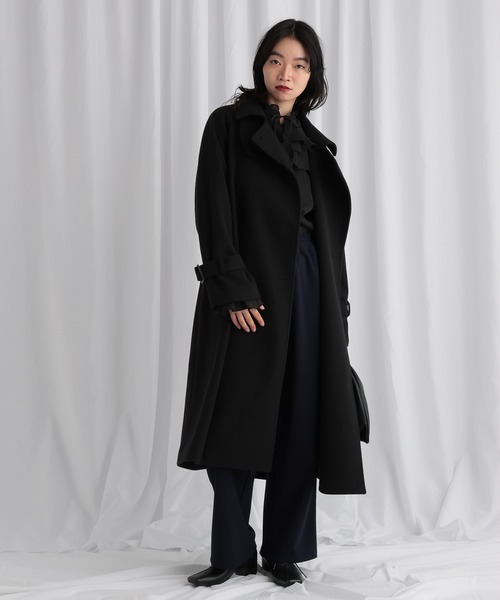 mysty woman（ミスティウーマン）の「【WEB限定】カットワイドイージーパンツ　602258（スラックス・レディース・ネイビー/ブラック/ベージュ/アイボリー・SMALL/MEDIUM）」の8枚目の写真