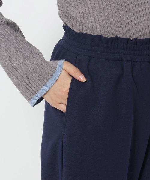 mysty woman（ミスティウーマン）の「【WEB限定】カットワイドイージーパンツ　602258（スラックス・レディース・ネイビー/ブラック/ベージュ/アイボリー・SMALL/MEDIUM）」の14枚目の写真