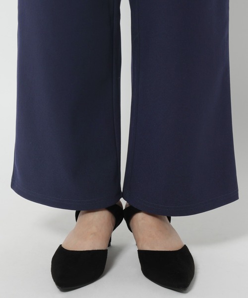 mysty woman（ミスティウーマン）の「【WEB限定】カットワイドイージーパンツ　602258（スラックス・レディース・ネイビー/ブラック/ベージュ/アイボリー・SMALL/MEDIUM）」の15枚目の写真