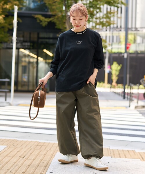 coen(コーエン)の「COEN(コーエン)ロゴ刺繍UNI ロンT(Tシャツ/カットソー・レディース・ブラック/オフホワイト/その他1/その他2・M/L)」の13枚目の写真