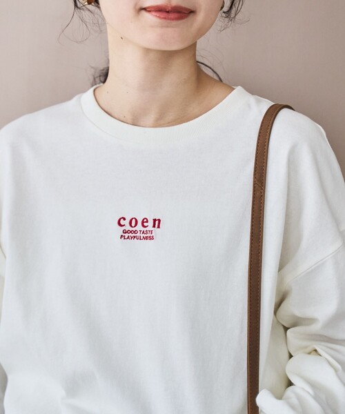 coen(コーエン)の「COEN(コーエン)ロゴ刺繍UNI ロンT(Tシャツ/カットソー・レディース・ブラック/オフホワイト/その他1/その他2・M/L)」の18枚目の写真