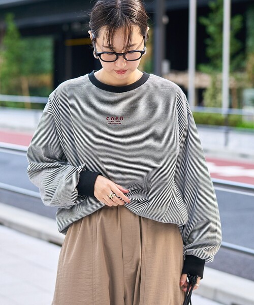 coen(コーエン)の「COEN(コーエン)ロゴ刺繍UNI ロンT(Tシャツ/カットソー・レディース・ブラック/オフホワイト/その他1/その他2・M/L)」の22枚目の写真