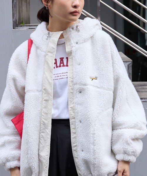 PENNEYS/ペニーズ 別注 THE FOX ロゴ ワンポイント刺繍 ドロスト