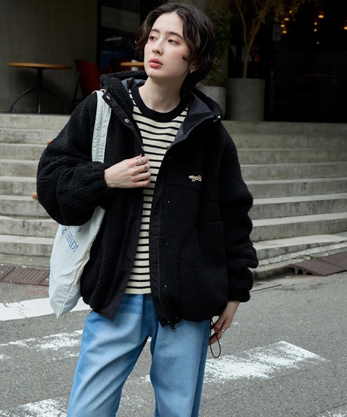 PENNEYS/ペニーズ 別注 THE FOX ロゴ ワンポイント刺繍 ドロスト