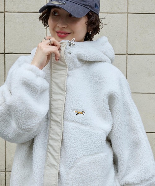 PENNEYS/ペニーズ 別注 THE FOX ロゴ ワンポイント刺繍 ドロスト