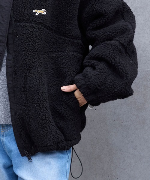 新品★ラインアートブルゾン HIGH GRADE LINE】フォークアートジャガード ジップアップブルゾン