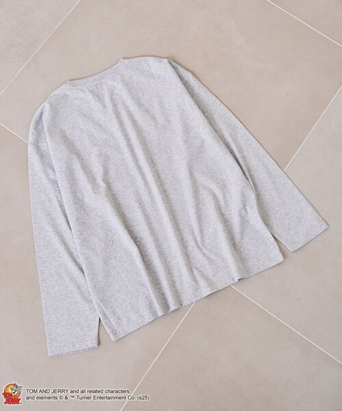 Tom&Jerry(トムアンドジェリー)の「【TOM and JERRY (トムとジェリー)/ 別注】ユニプリントロンT(Tシャツ/カットソー・レディース・ライトブルー/オフホワイト/ライトグレー/ダークグレー・M/L/XL)」の12枚目の写真