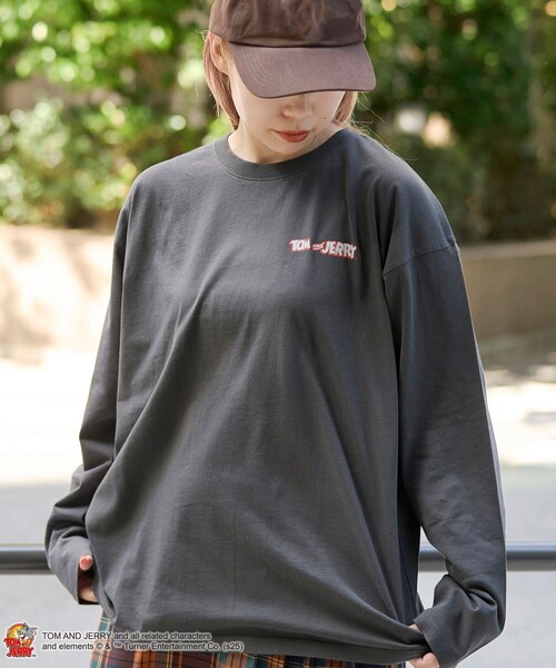 Tom&Jerry(トムアンドジェリー)の「【TOM and JERRY (トムとジェリー)/ 別注】ユニプリントロンT(Tシャツ/カットソー・レディース・ライトブルー/オフホワイト/ライトグレー/ダークグレー・M/L/XL)」の17枚目の写真