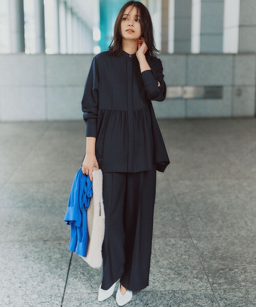 【24時間限定価格】shetokyo spica black パール付ブラウス 24時間限定価格】shetokyo spica black パール付ブラウス - メルカリ