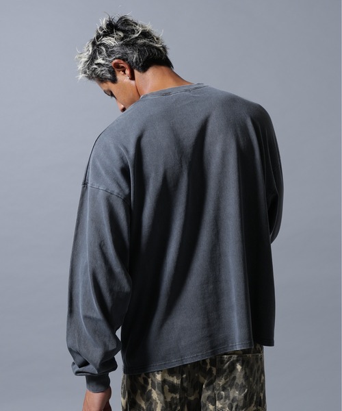 DANKE SCHON（ダンケシェーン）の「【WEB&DEPOT限定】DankeSchon/ダンケシェーン/PIGMENT L/S TEE DOG（Tシャツ/カットソー・メンズ・ベージュ/ブラック・M/L）」の17枚目の写真