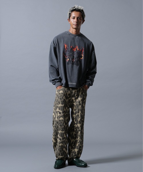 DANKE SCHON（ダンケシェーン）の「【WEB&DEPOT限定】DankeSchon/ダンケシェーン/PIGMENT L/S TEE DOG（Tシャツ/カットソー・メンズ・ベージュ/ブラック・M/L）」の18枚目の写真