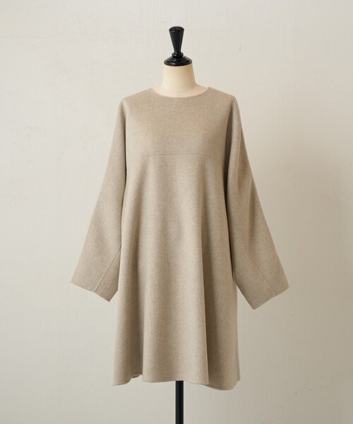 BEARDSLEY（ビアズリー）の「《15 quinze》リバーフレアーワンピース（ワンピース・レディース・ベージュ/ブラック・FREE）」の8枚目の写真