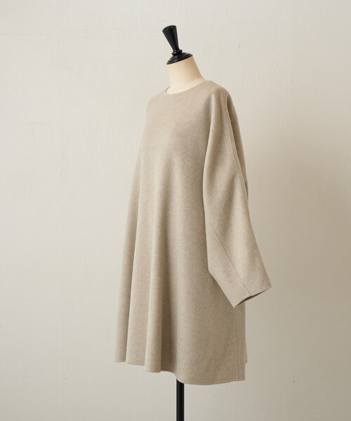 BEARDSLEY（ビアズリー）の「《15 quinze》リバーフレアーワンピース（ワンピース・レディース・ベージュ/ブラック・FREE）」の9枚目の写真