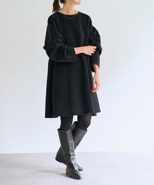 BEARDSLEY（ビアズリー）の「《15 quinze》リバーフレアーワンピース（ワンピース・レディース・ベージュ/ブラック・FREE）」の22枚目の写真